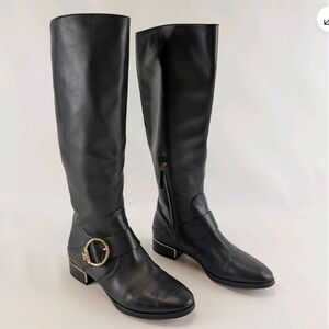Tory Burch Leather Boots with Buckle